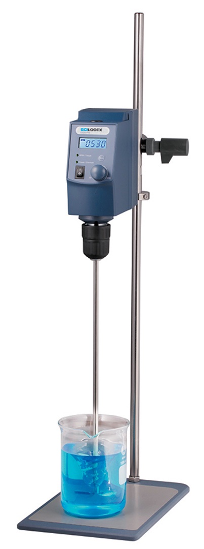 Overhead LCD Digital Stirrer, with stand and s/steel cross stirrer
